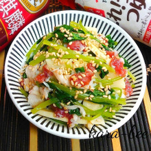 【おうち居酒屋ごはん】たけのこと三つ葉とサラダチキンのこれうま梅わさび和え