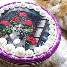 にゃにゃ?可愛い猫生地×ダイソー商品でオリジナルの猫缶を作ってみたニャン♪