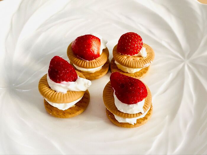 オイコスが簡単で美味しい!ビスケットサンド