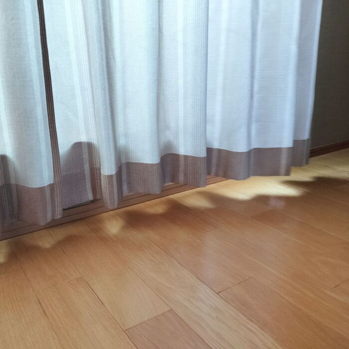 そのままカーテンレールに取り付け