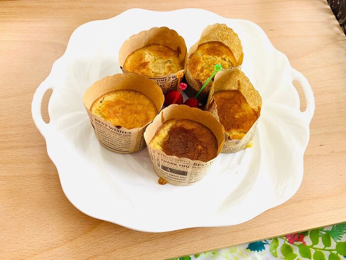 オイコス・オーツ・バナナでトリオマフィン♪