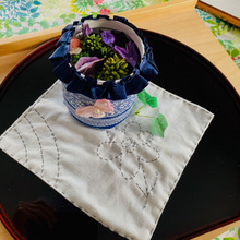 余ったはぎれで、素敵にポプリケース♪