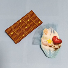 ハギレでブローチをハンドメイド