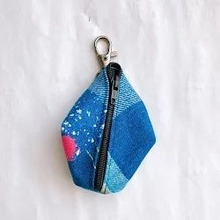 【ミシンおじさんの1本ファスナー】ハギレで簡単に作れるミニポーチ