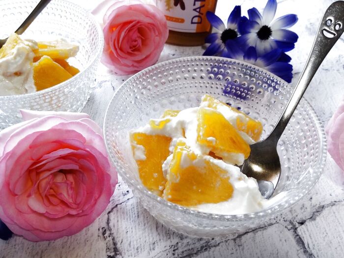 【低GIタンパク質12gのオイコスヨーグルト使用】超簡単♡ヨーグルトバークの進化系デザートアイス♪