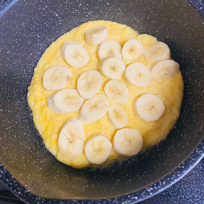 一押し!パン粉でバナナパンケーキ