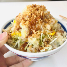 レンジとトースターだけで胃袋掴む!【なんちゃってコロッケ定食丼】カリッと♡パン粉すごっ!!