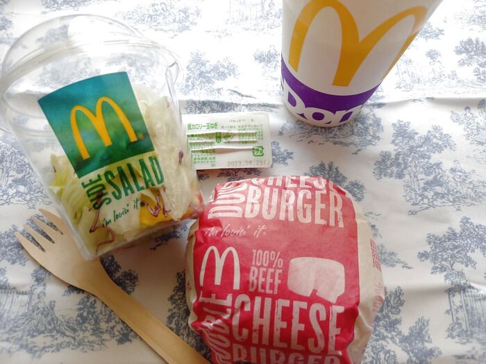 【マクドナルド】愛してやまないダブルチーズバーガーセット!私のこだわり☆