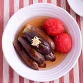 【茄子とトマトの蒸し物】便利な野菜だし使用!