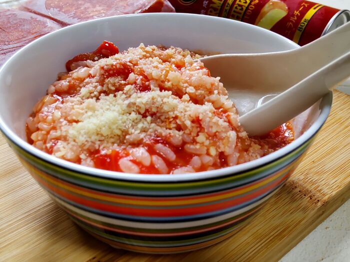 【ヘトヘトな時に!】煮込むだけのトマトリゾット~♪