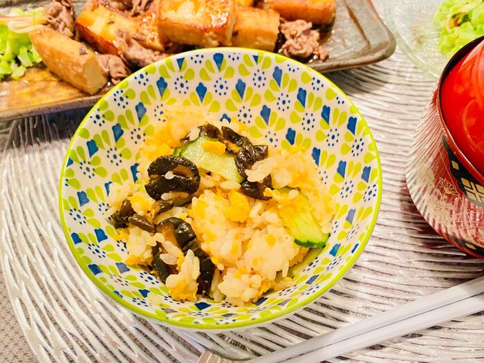 イチ押し!キューちゃんで混ぜご飯