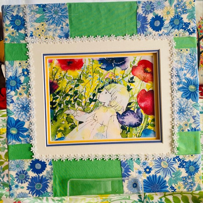 足りない「はぎれ」は、わざわざ買わずに!パネルアート♪