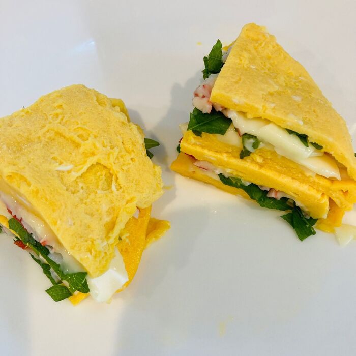 ⑧2つずつ重ねます。