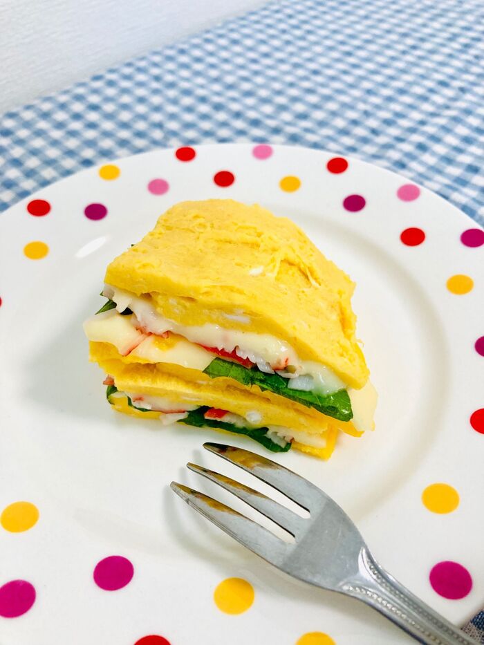 大葉とたまごの和風ミルフィーユ♪