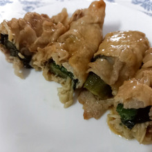 【大葉大好き】豚肉で巻き巻き♪大葉×なすび&オクラ&エノキ♪美味しくて最高♪