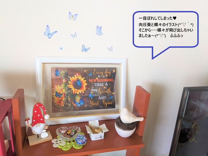 絵から飛び出す蝶々達