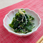 【わかめと生姜のだし酢和え】便利な野菜だし使用!