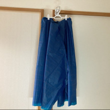 【100均素材で梅雨対策】意外と見かけないレインスカートを10分で自作!