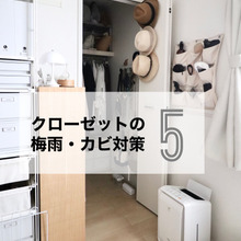 【クローゼット】梅雨の湿気・カビに5つの対策
