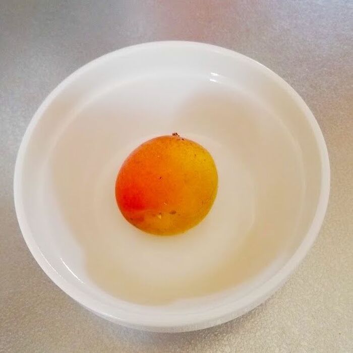 梅が入る小鉢を用意
