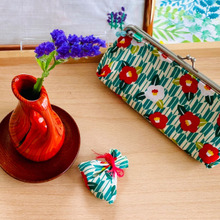 花台の代わりに茶托でグンと上品に!