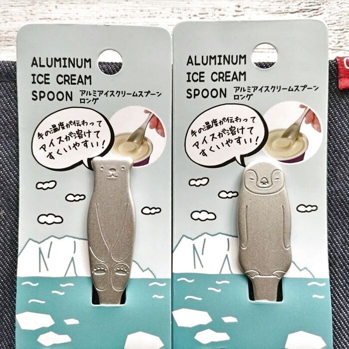 アイスクリームが食べやすい♡【お値段以上の100均】アルミスプーン