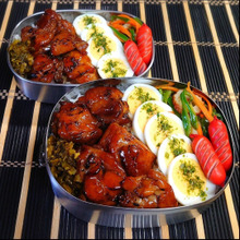 【お弁当レシピ】うなぎの蒲焼のたれで炙り焼き鳥丼