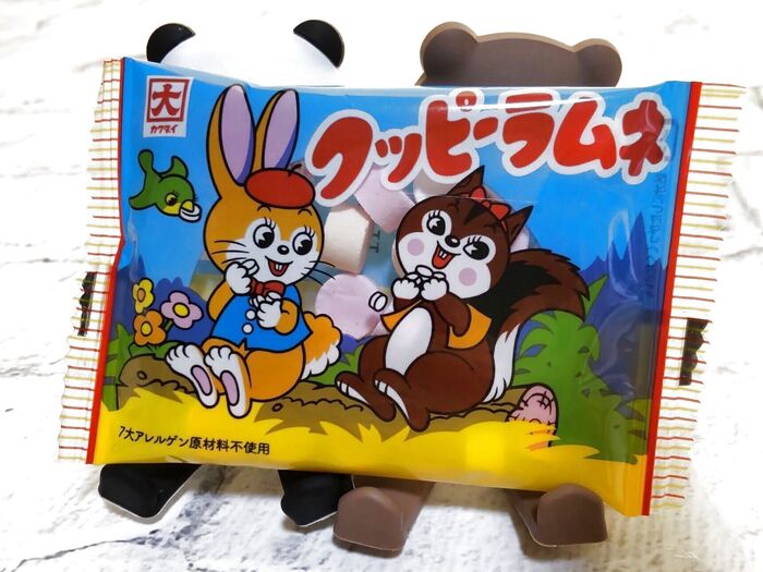 【昭和のお菓子】「クッピーラムネ」♡このサイズ!駄菓子屋で売っていたものと同じサイズ見っけ!