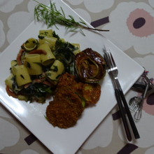 ズッキーニから始まるお家lunch 『paccheri(パッケリ)とメダルとパコラ』