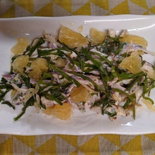 イカと大葉のマスタードサラダ