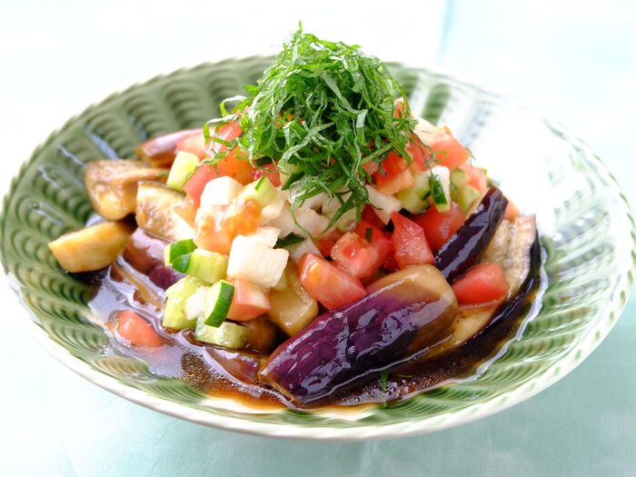 【くらし薬膳】夏バテ解消♪ナスのレンジ蒸し~夏の薬膳