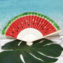 【セリア】熱い時期に必須アイテム♡品薄前に急げ!スイカ柄のモダンな扇子が超可愛いー!