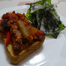 お家lunch、ratatouilleトースト”なんぼ程のせんねん”