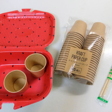 お弁当カップにピッタリ!クラフトペーパーカップ