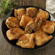 食べ応えバッチリ「たっぷりナスのつくね巾着」