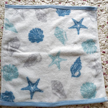 【ニトリ】海辺で貝殻が波間にゆらめいているようなタオル♪楽しい夏気分☆