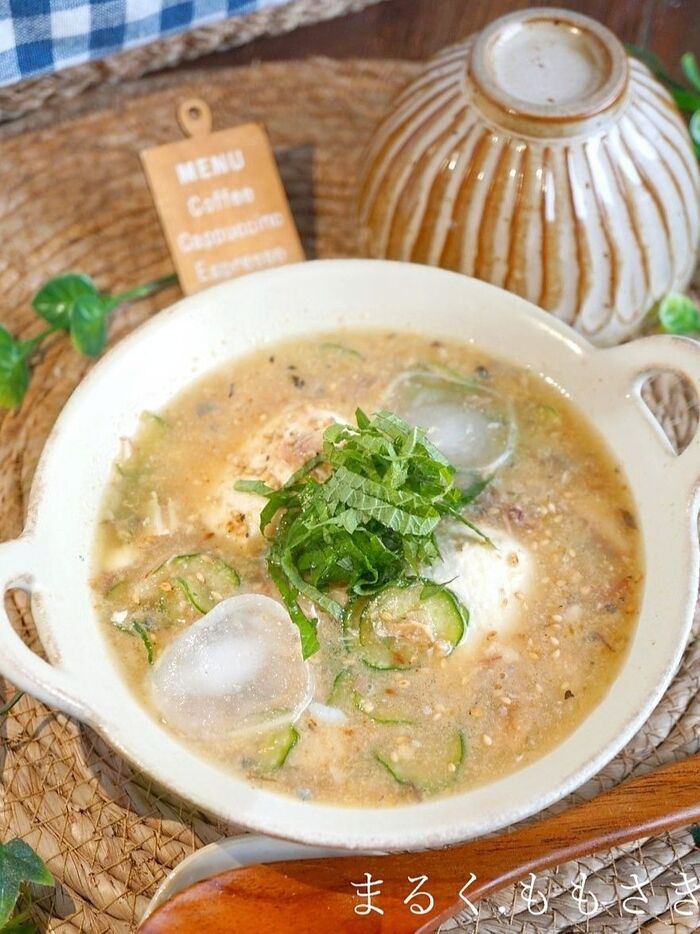 サラサラ食べたい!簡単♪さば缶を使った冷や汁