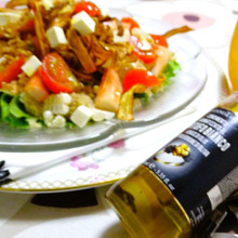 今宵サラダとbeerで済まそうと、1時間まえから仕込みするまめなやつ!!