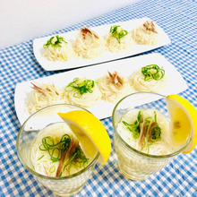 シュワっと爽快♪白だし炭酸そうめん