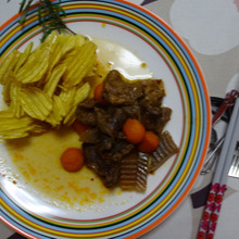 お家lunch 作り置きで楽ちん!!和牛すじ麻辣煮込みウエービーポテト添え