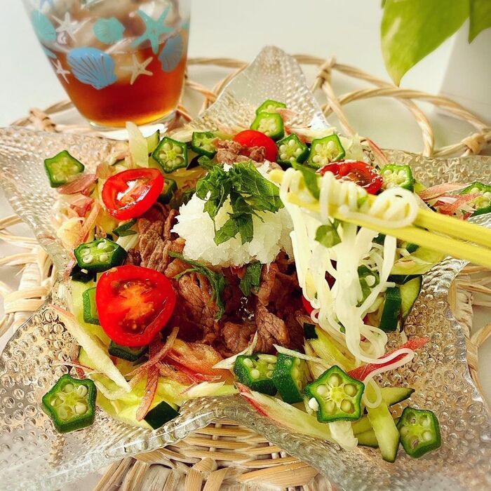 そうめんをゆでる