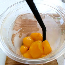 氷…入れ忘れ?papapapippies マンゴースムージー?