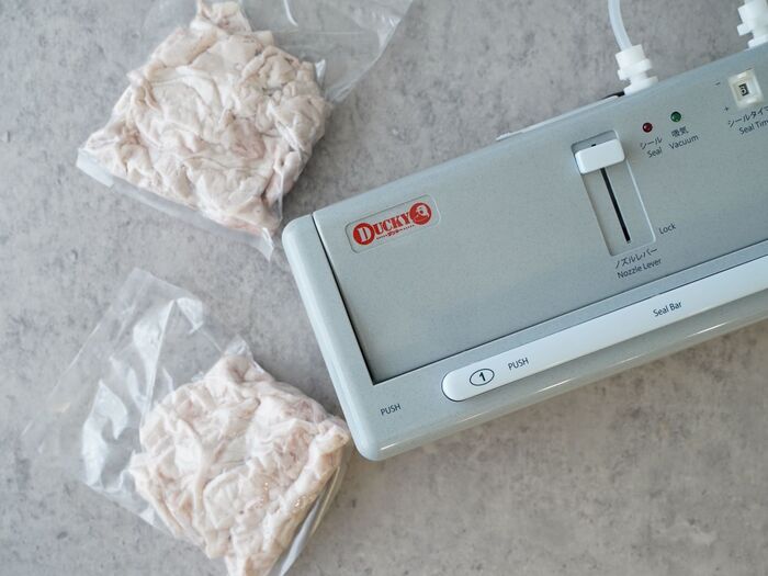 ゆでた豚しゃぶを冷凍するのがおすすめ!