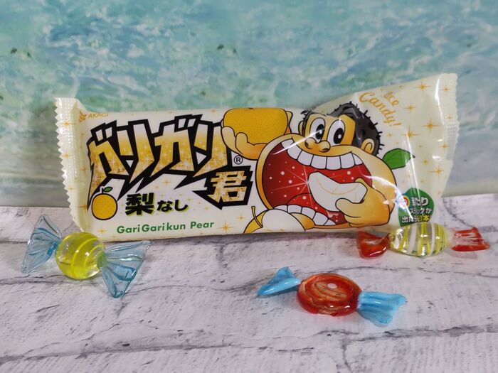 全国発売開始ですよぉー!待望の「ガリガリ君梨」!お子様にも人気なアイスキャンディー!