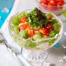 たらこマヨだれの冷たい夏ラーメン♡レモン胡瓜の【だし氷】で食欲アップ!