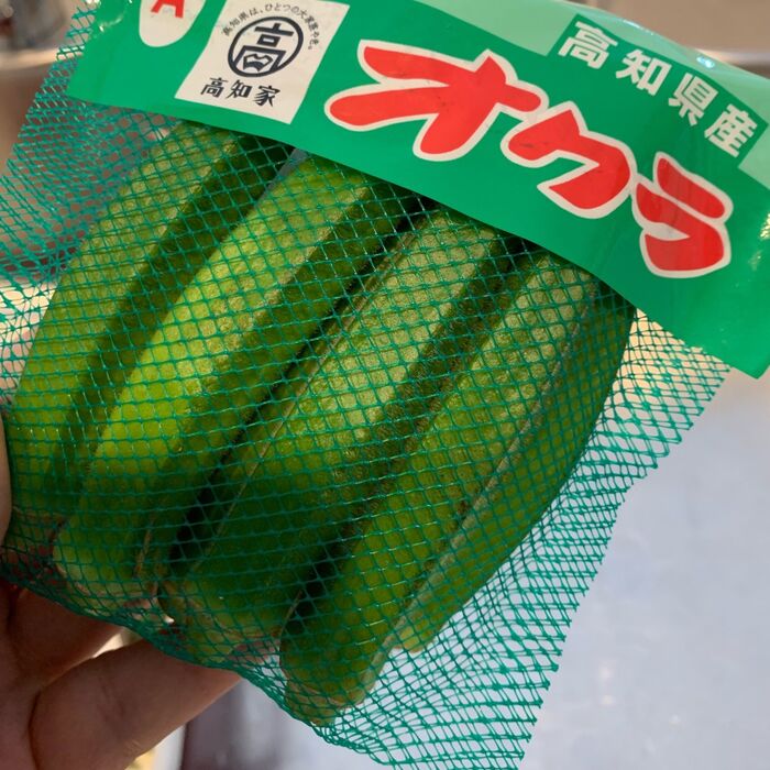 オクラのネットは捨てちゃだめ〜