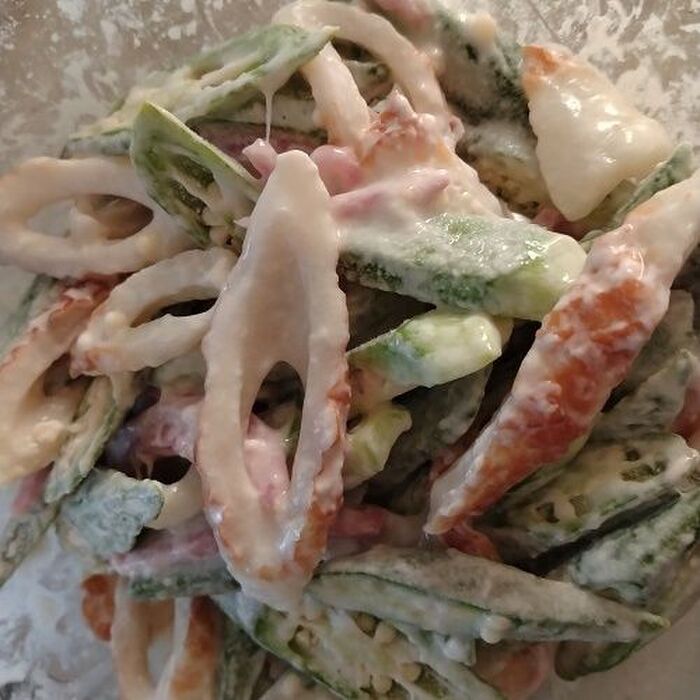 小麦粉と冷たい水
