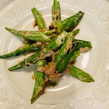 オクラのマヨツナ炒め