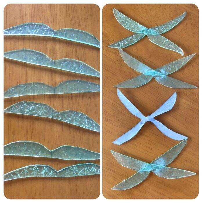 プラ板で羽を作る