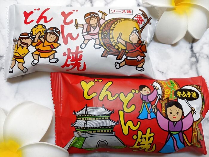 【昭和な駄菓子】どんどん焼のキムチ味!?気になってソワソワ~♪ワクワク~♪